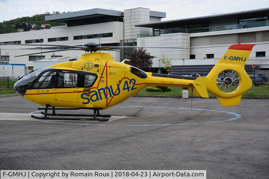 F-GMHJ, Eurocopter EC-135T-1 C/N 0032, Parked 
ex-Samu 42