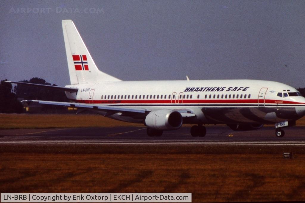 LN-BRB, 1989 Boeing 737-405 C/N 24271, LN-BRB ready for take off rw 04R