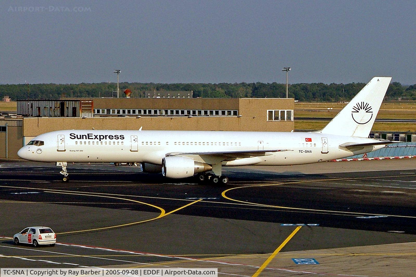 TC-SNA, 1993 Boeing 757-2Q8 C/N 25624, TC-SNA   Boeing 757-2Q8 [25624] (SunExpress) Frankfurt Int'l~D 08/09/2005