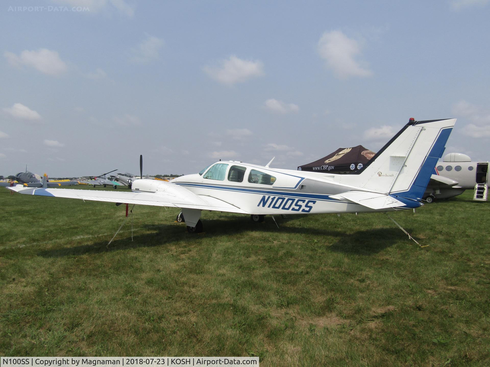 N100SS, 1975 Beech 95-B55 (T42A) Baron C/N TC-1884, at EAA 18