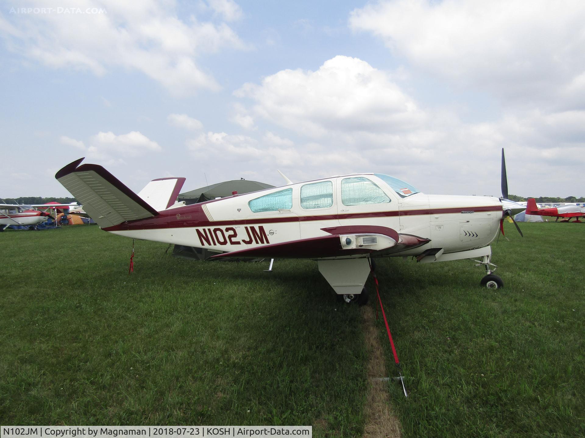 N102JM, 1979 Beech V35B Bonanza C/N D-10216, at EAA 18