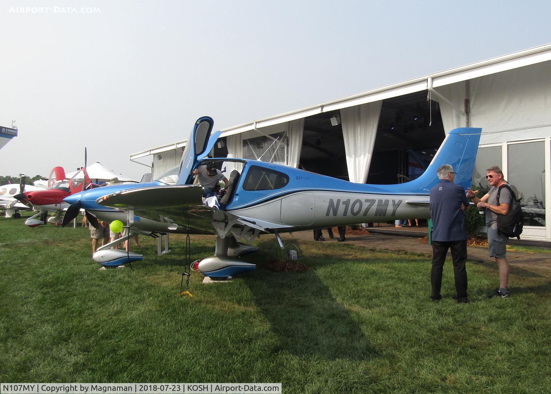 N107MY, 2018 Cirrus SR22T C/N 1751, at EAA 18
