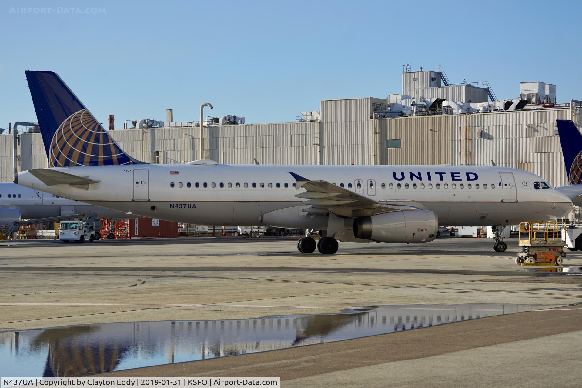 N437UA, 1997 Airbus A320-232 C/N 655, SFO 2019.