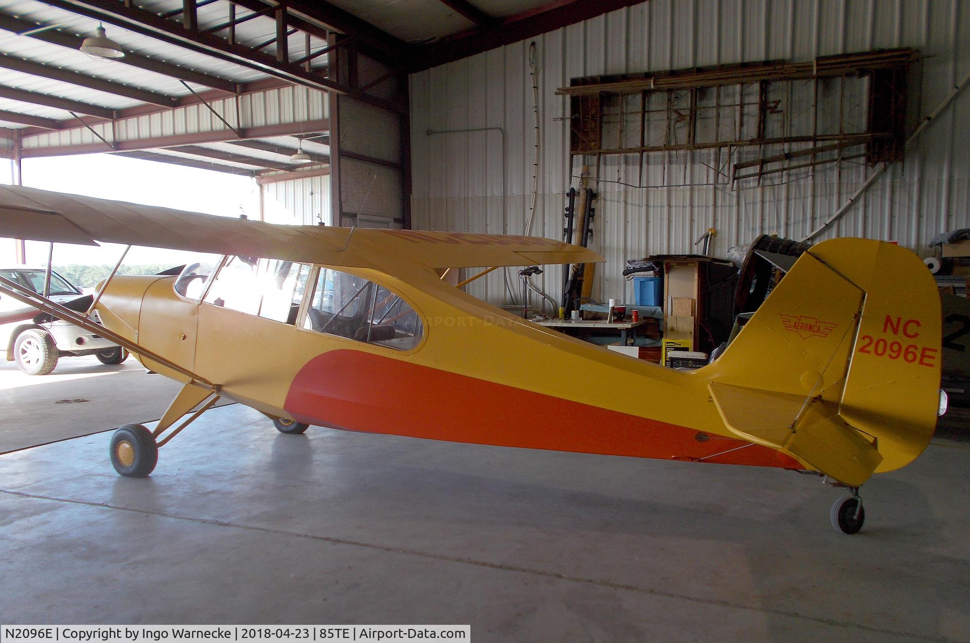 N2096E, 1946 Aeronca 7AC Champion C/N 7AC-5666, Aeronca 7AC Champion at the Pioneer Flight Museum, Kingsbury TX