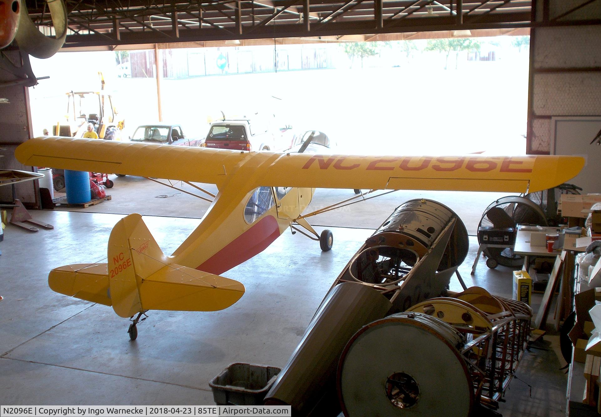 N2096E, 1946 Aeronca 7AC Champion C/N 7AC-5666, Aeronca 7AC Champion at the Pioneer Flight Museum, Kingsbury TX