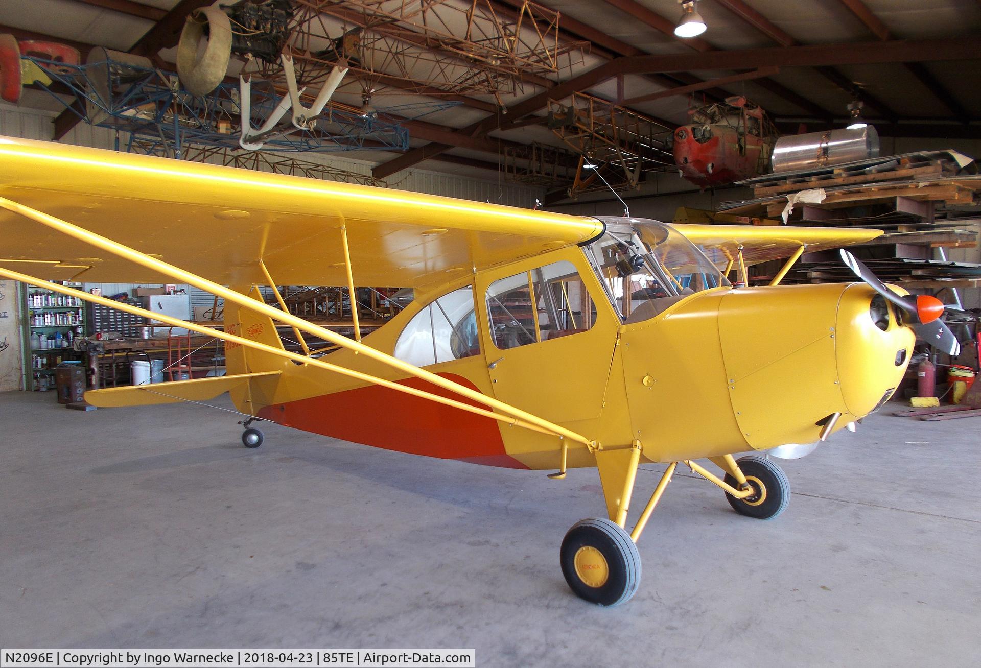 N2096E, 1946 Aeronca 7AC Champion C/N 7AC-5666, Aeronca 7AC Champion at the Pioneer Flight Museum, Kingsbury TX