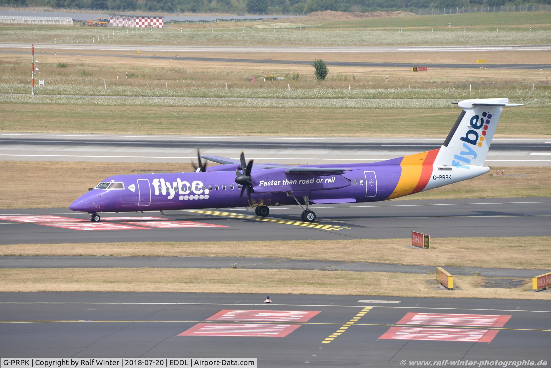G-PRPK, 2008 Bombardier DHC-8-402 Dash 8 C/N 4203, De Havilland Canda DHC-8-402 Dash 8 - BE BEE Flybe - 4203 - G-PRPK - 20.07.2018 - DUS