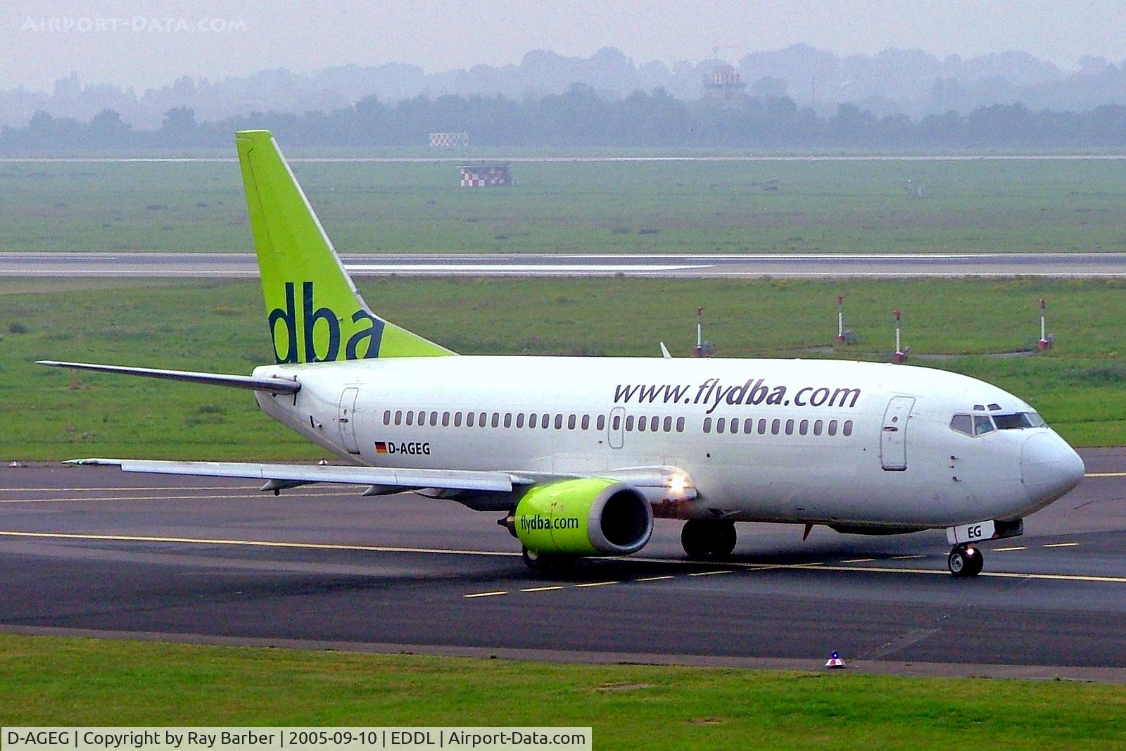D-AGEG, 1988 Boeing 737-35B C/N 24237, D-AGEG   Boeing 737-35B [24237] (DBA) Dusseldorf~D 10/09/2005