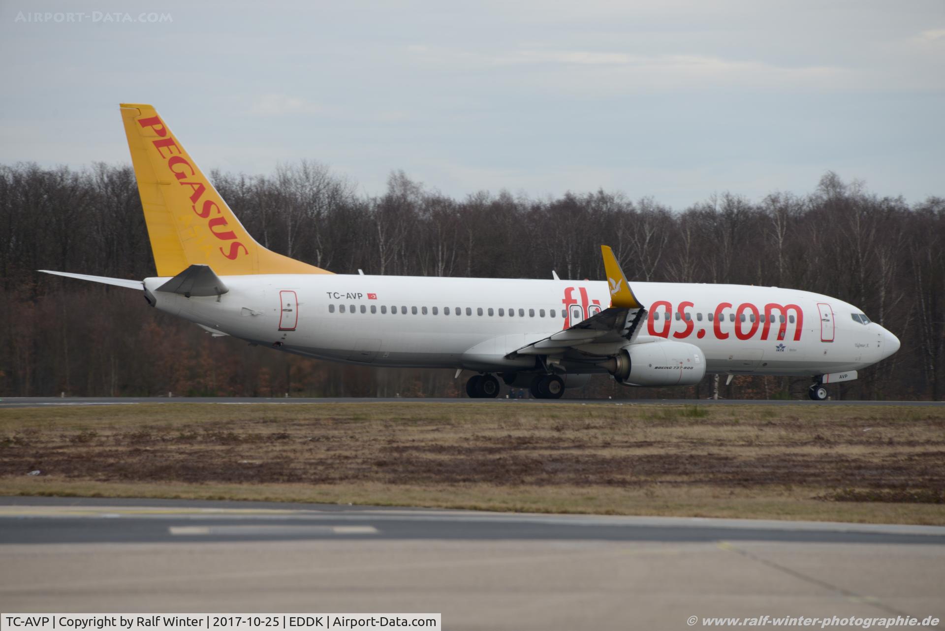 TC-AVP, 2011 Boeing 737-82R C/N 38175, Boeing 737-82R(W) - H9 PGT Pegasus Airlines 'Yagmur A' - 38175 - TC-AVP - 25.10.2017 - CGN