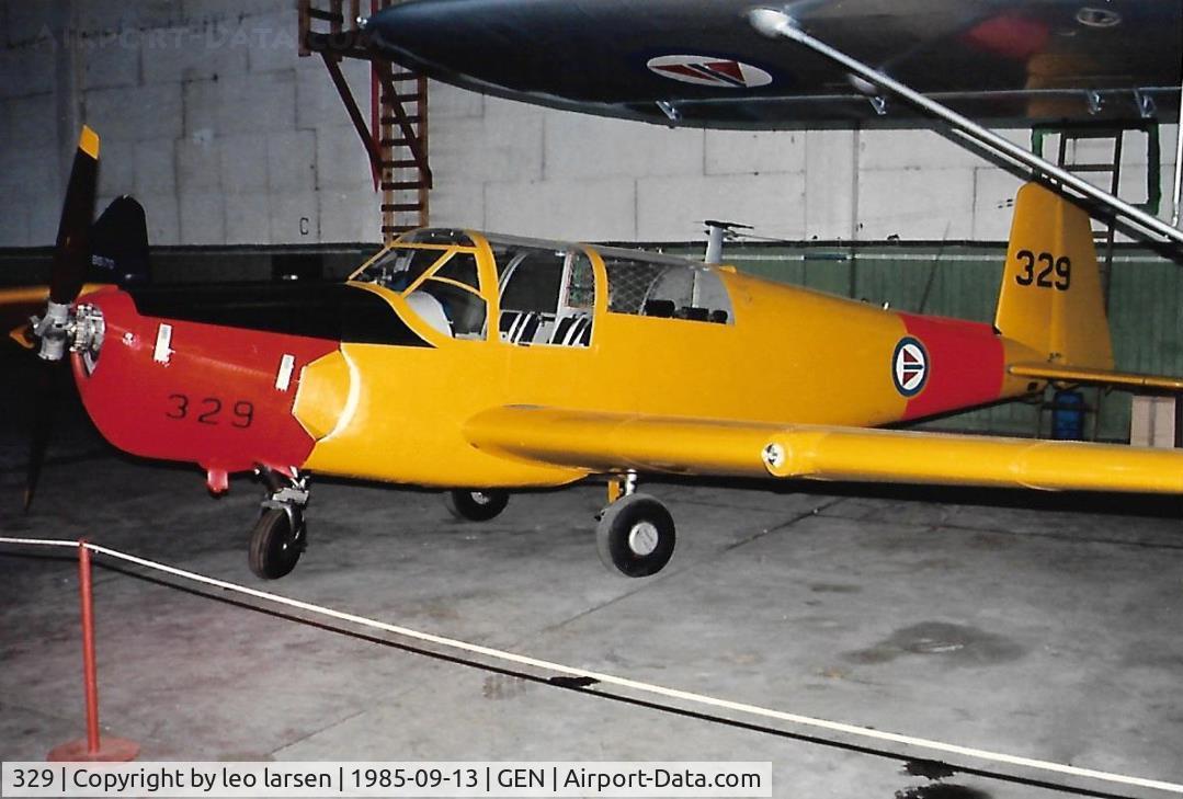 329, 1957 Saab 91B-2 Safir C/N 91-329, Oslo Gardermoen Museum 13.9.1985