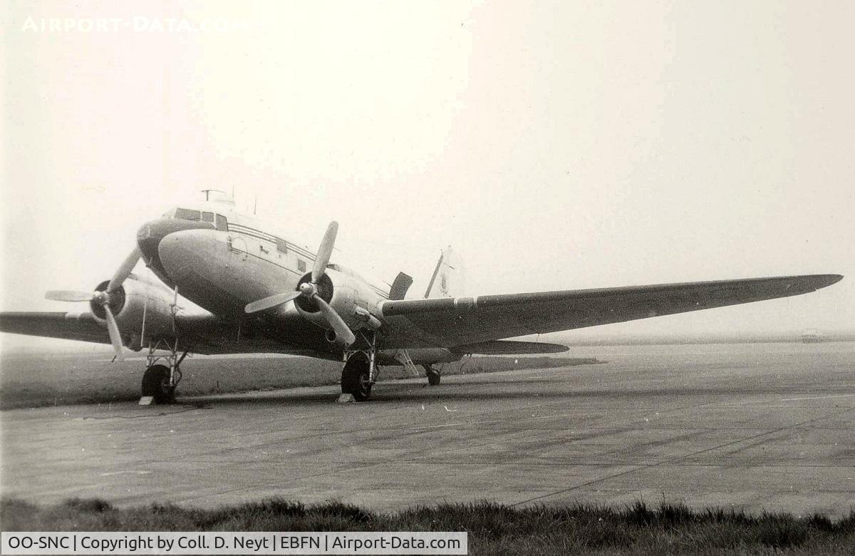 OO-SNC, Douglas C-47B-25-DK Skytrain C/N 15916/32664, In storage at Koksijde probably in 1975.