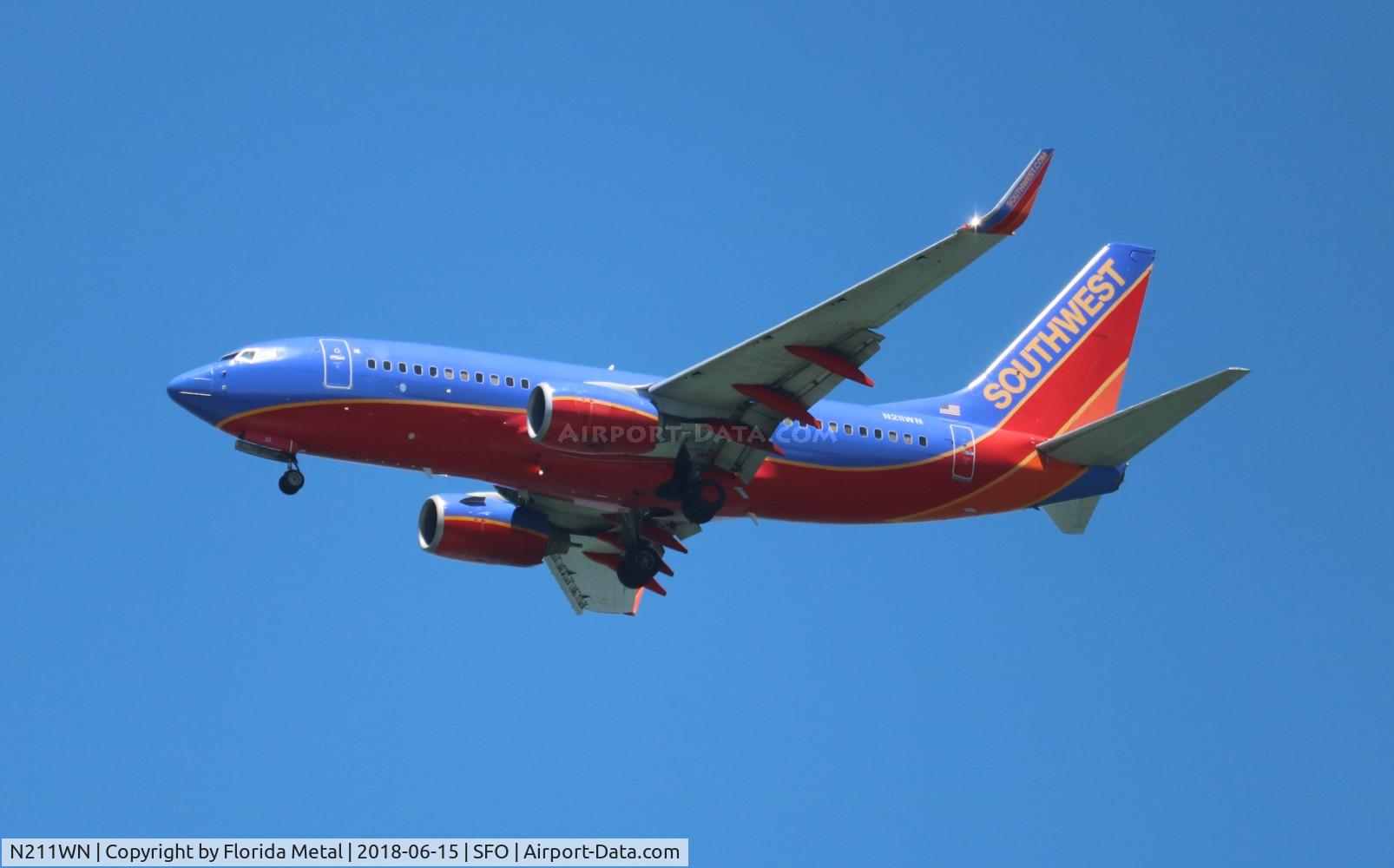 N211WN, 2005 Boeing 737-7H4 C/N 34163, Southwest