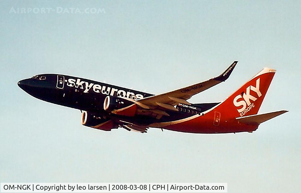 OM-NGK, 2007 Boeing 737-76N C/N 34756/2208, Copenhagen 8.3.2008
