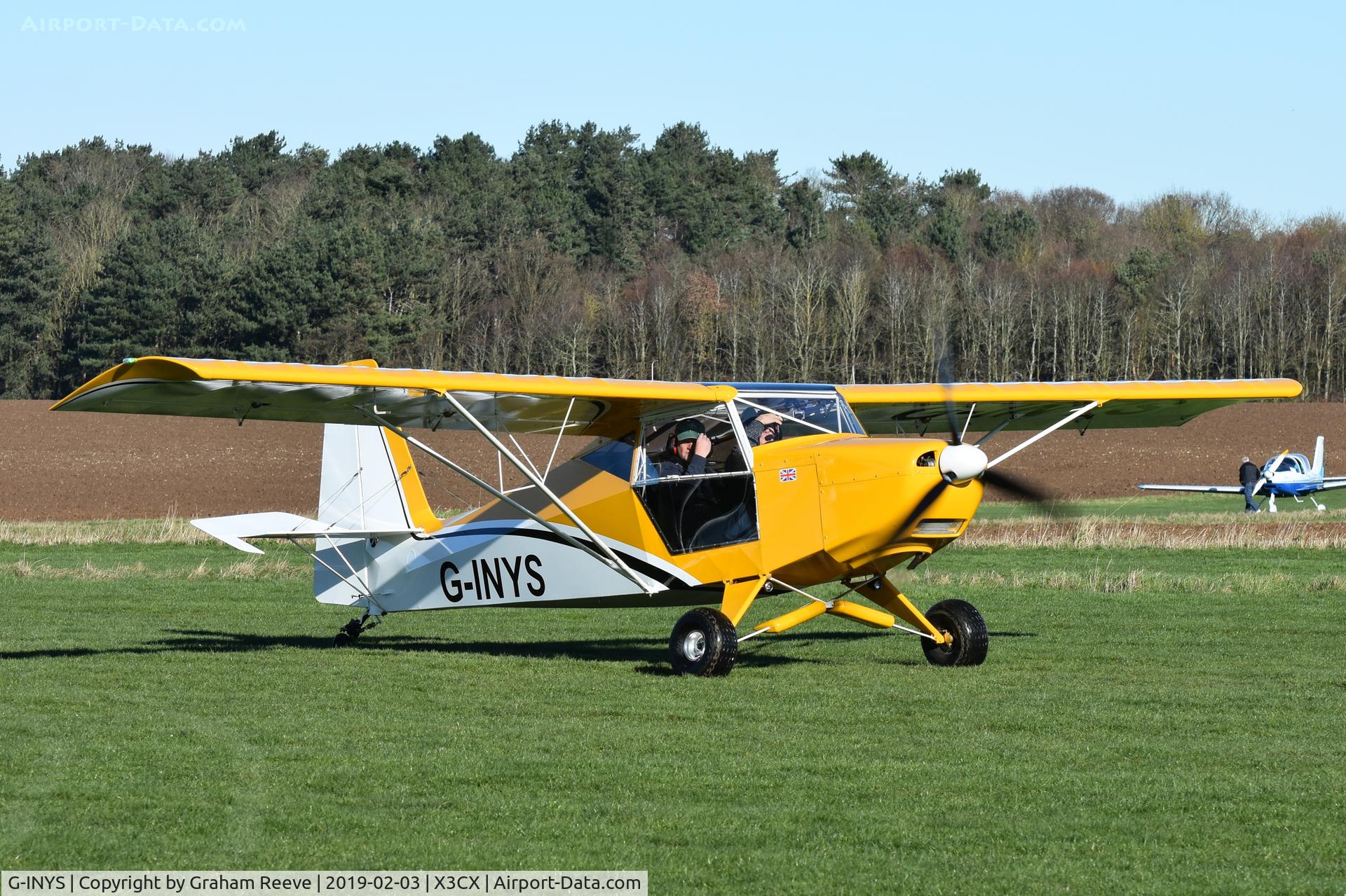 G-INYS, 2018 TLAC Sherwood Scout C/N LAA 345-15538, Just landed at Northrepps.