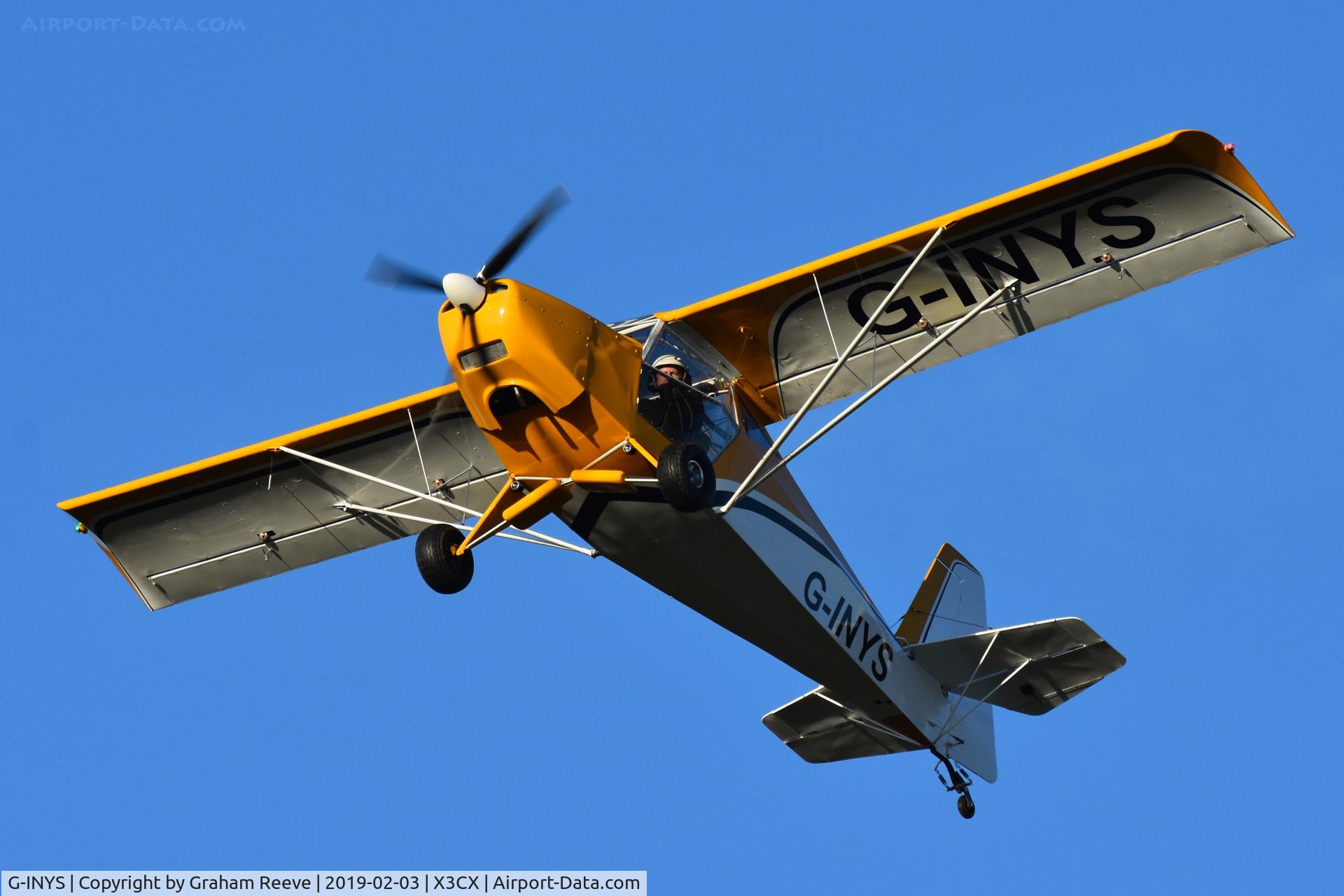G-INYS, 2018 TLAC Sherwood Scout C/N LAA 345-15538, Departing from Northrepps.