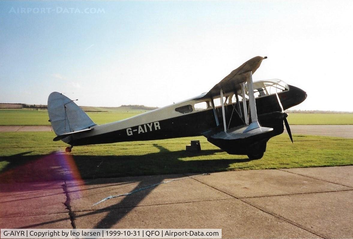G-AIYR, 1943 De Havilland DH-89A Dominie/Dragon Rapide C/N 6676, Duxford 31.10.1999