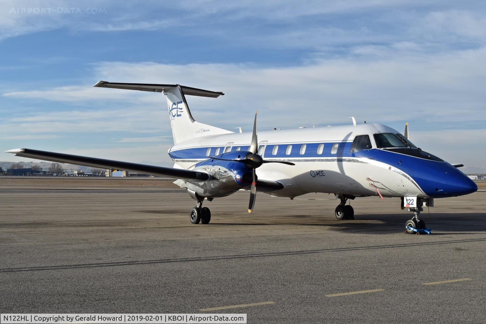 N122HL, 1993 Embraer EMB-120ER Brasilia C/N 120.271, Parked on north GA ramp.