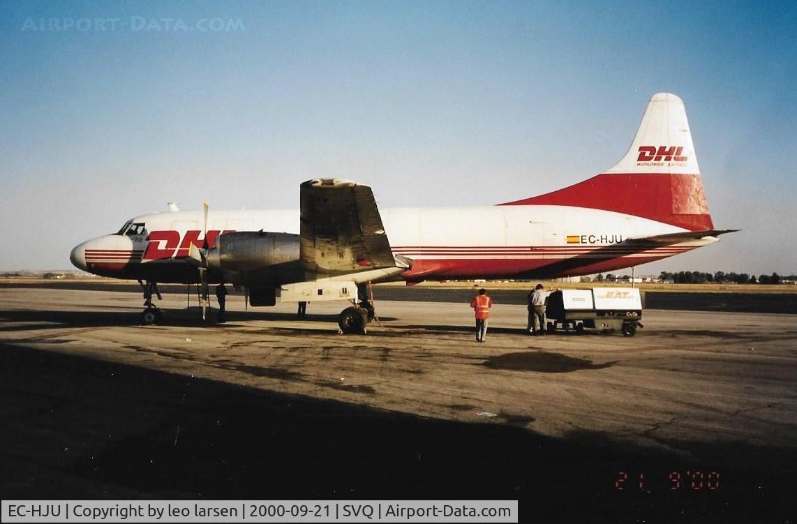EC-HJU, 1954 Convair 580(F) C/N 147/012, Sevilla 21.9.2000