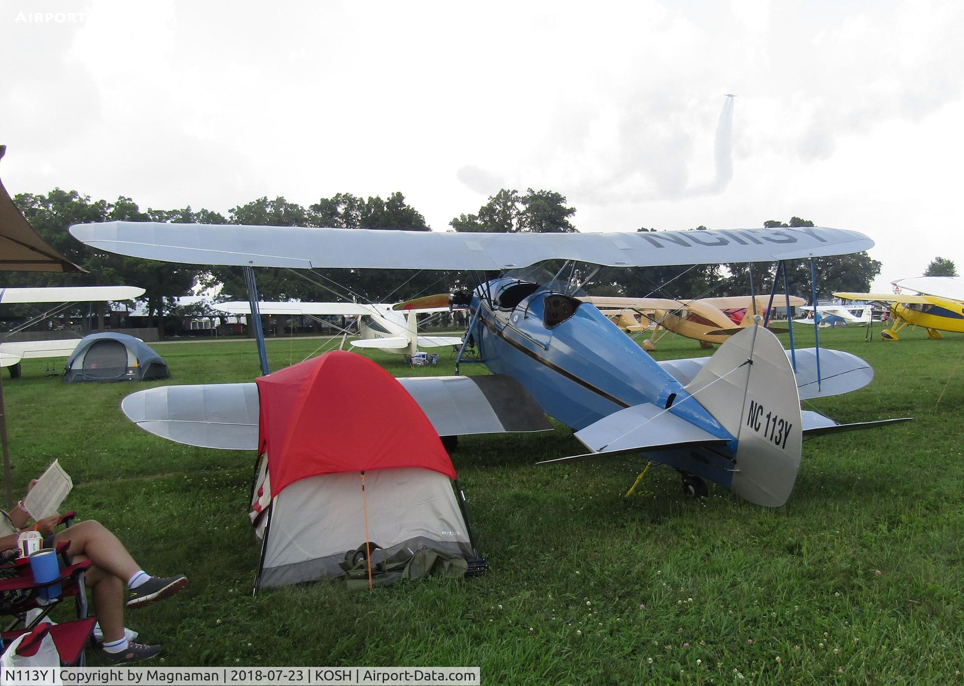 N113Y, Waco RNF C/N 3297, at EAA 18