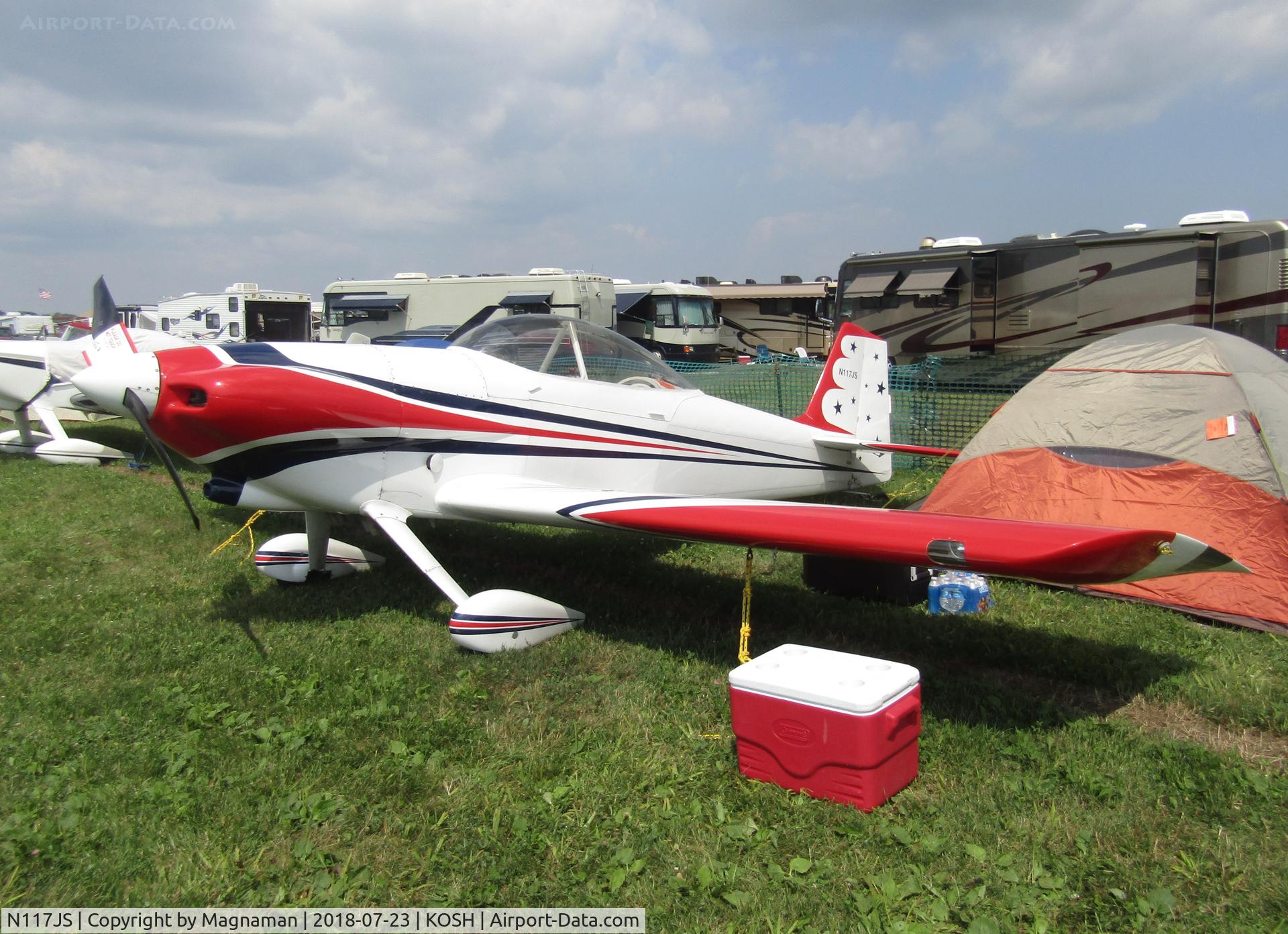 N117JS, 1992 Vans RV-4 C/N 2126, at EAA 18