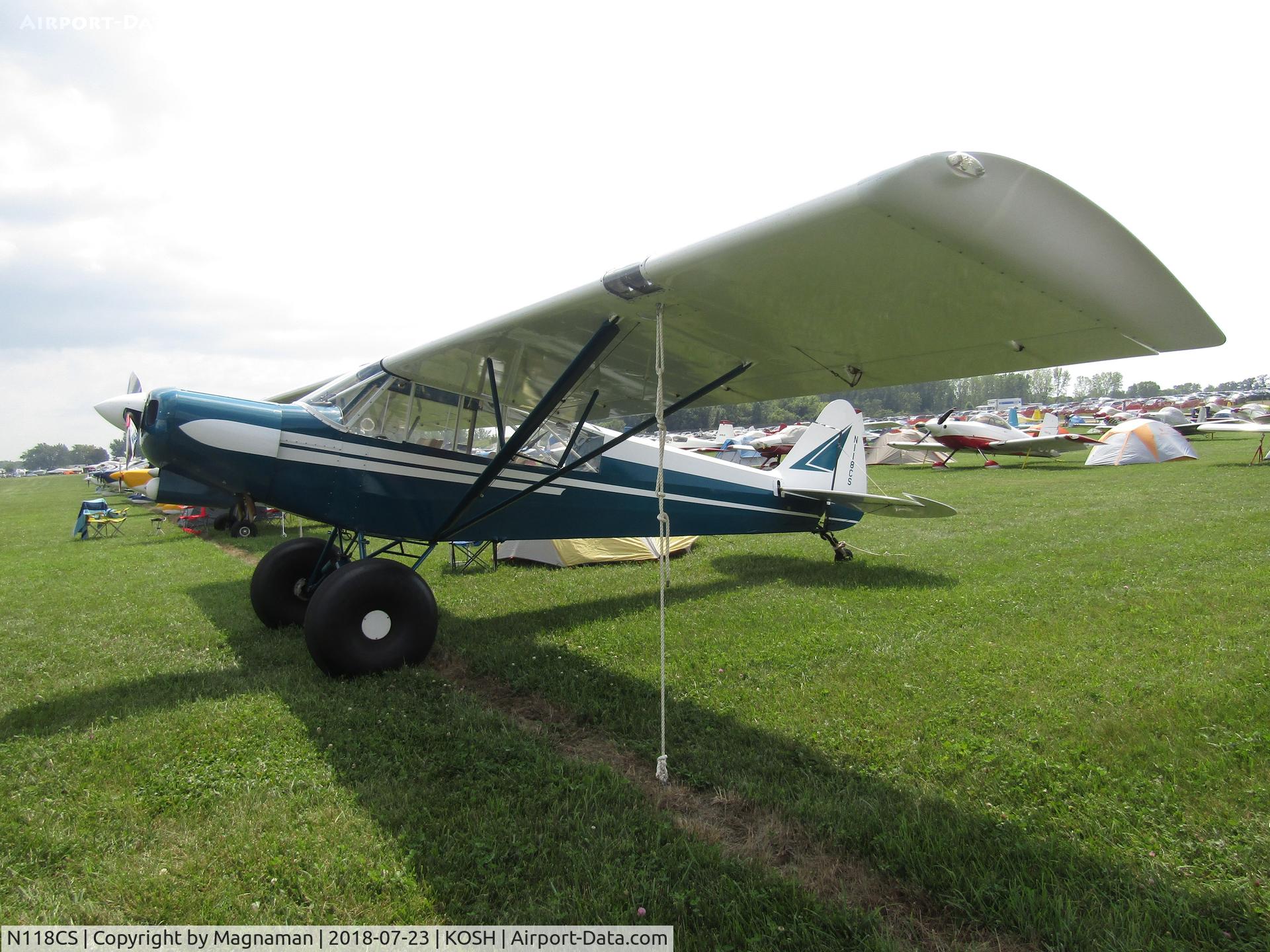 N118CS, Piper PA-18 Super Cub Replica C/N 001, at EAA 18