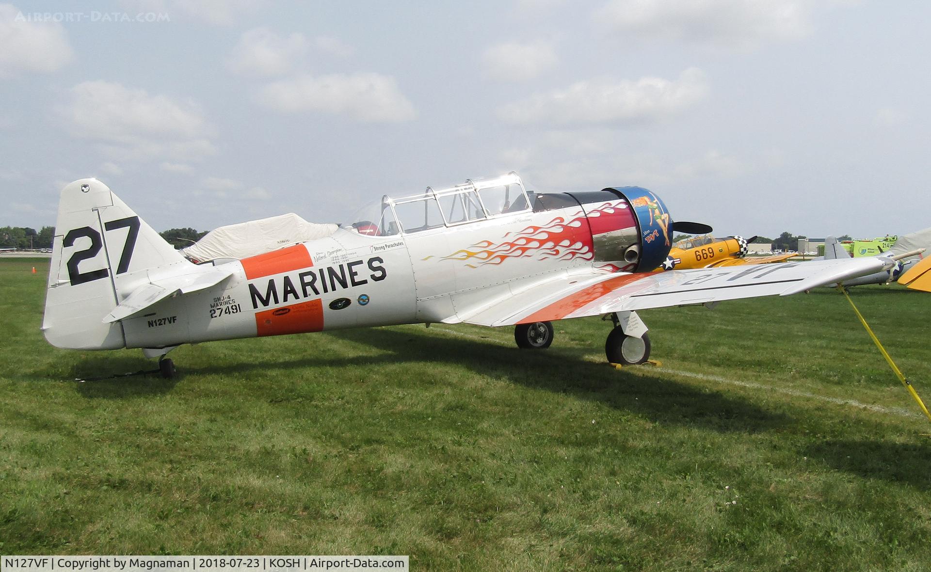 N127VF, 1943 North American AT-6C Texan C/N 88-12827, at EAA 18