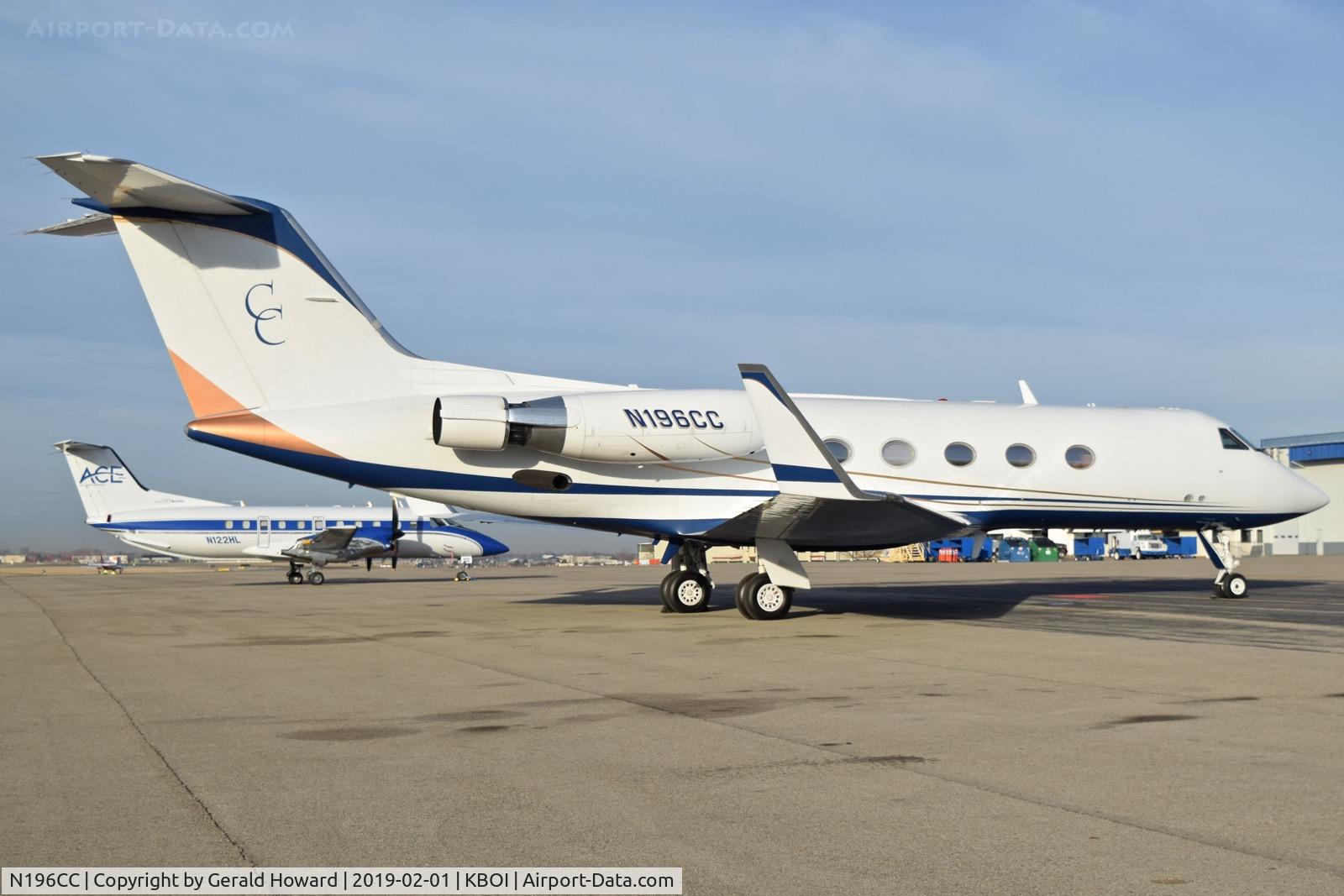 N196CC, 1985 Gulfstream Aerospace G-1159A Gulfstream III C/N 463, Parked on north GA ramp.