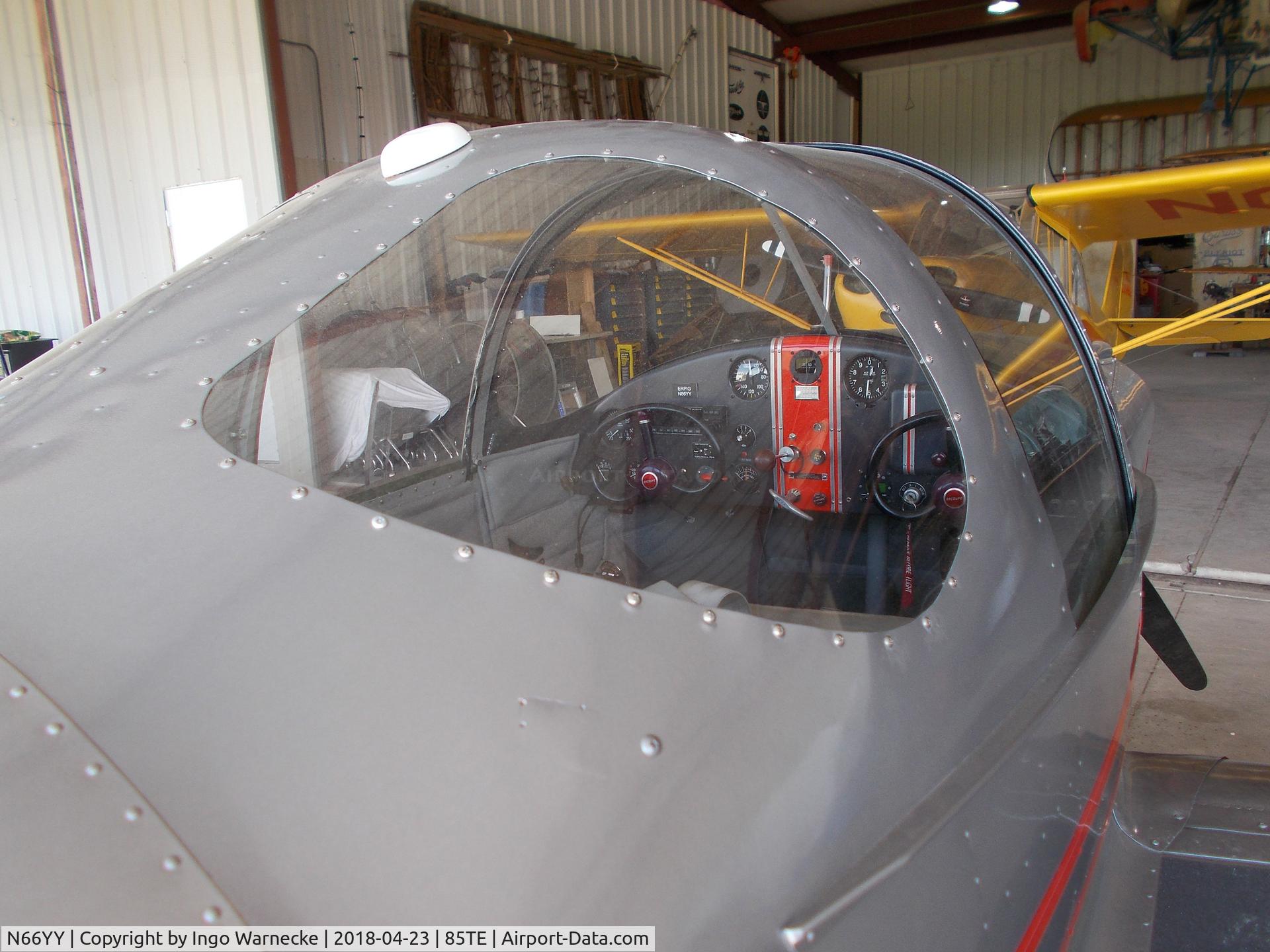 N66YY, 1946 Erco 415C Ercoupe C/N 1643, Ercoupe 415-C at the Pioneer Flight Museum, Kingsbury TX
