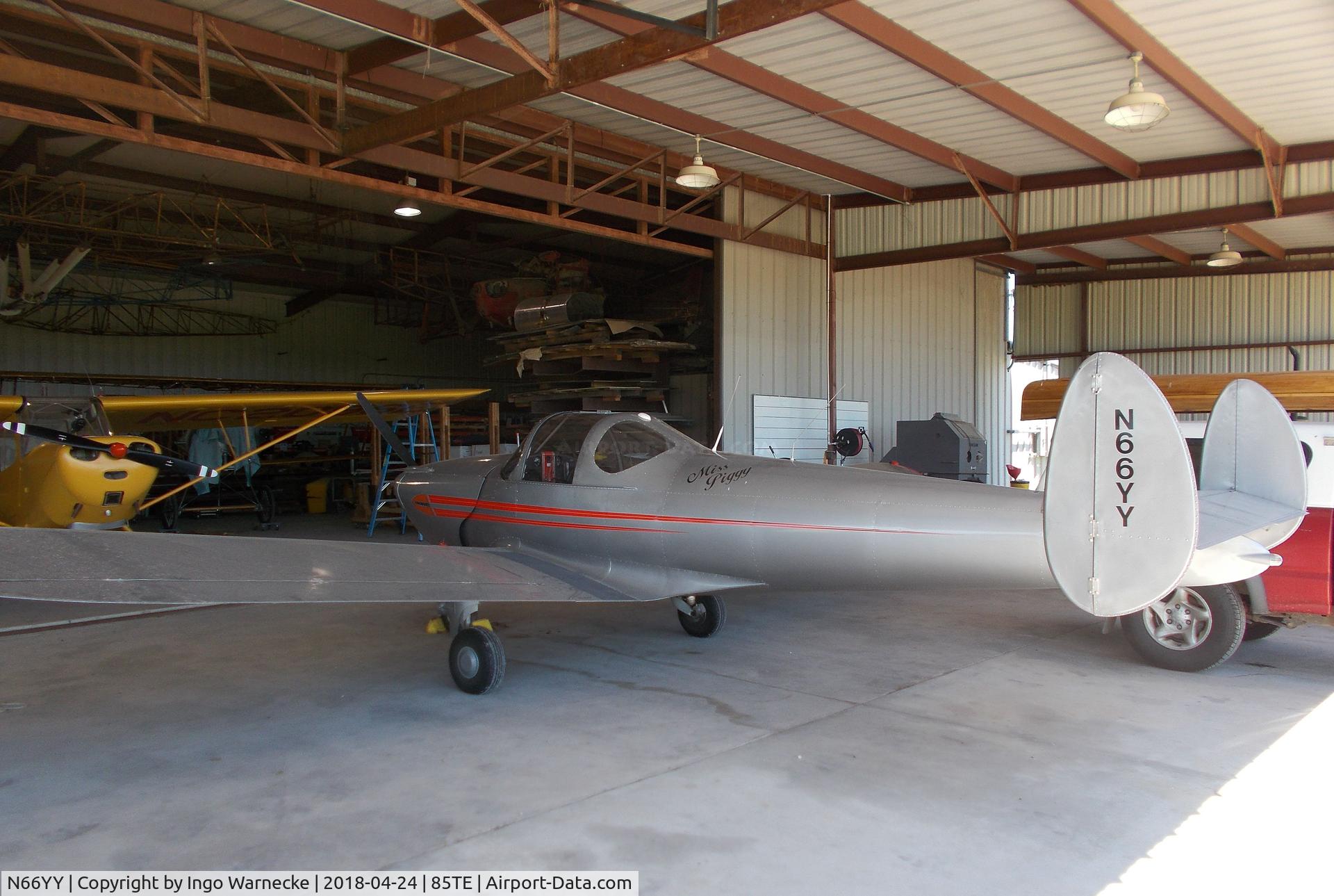 N66YY, 1946 Erco 415C Ercoupe C/N 1643, Ercoupe 415-C at the Pioneer Flight Museum, Kingsbury TX