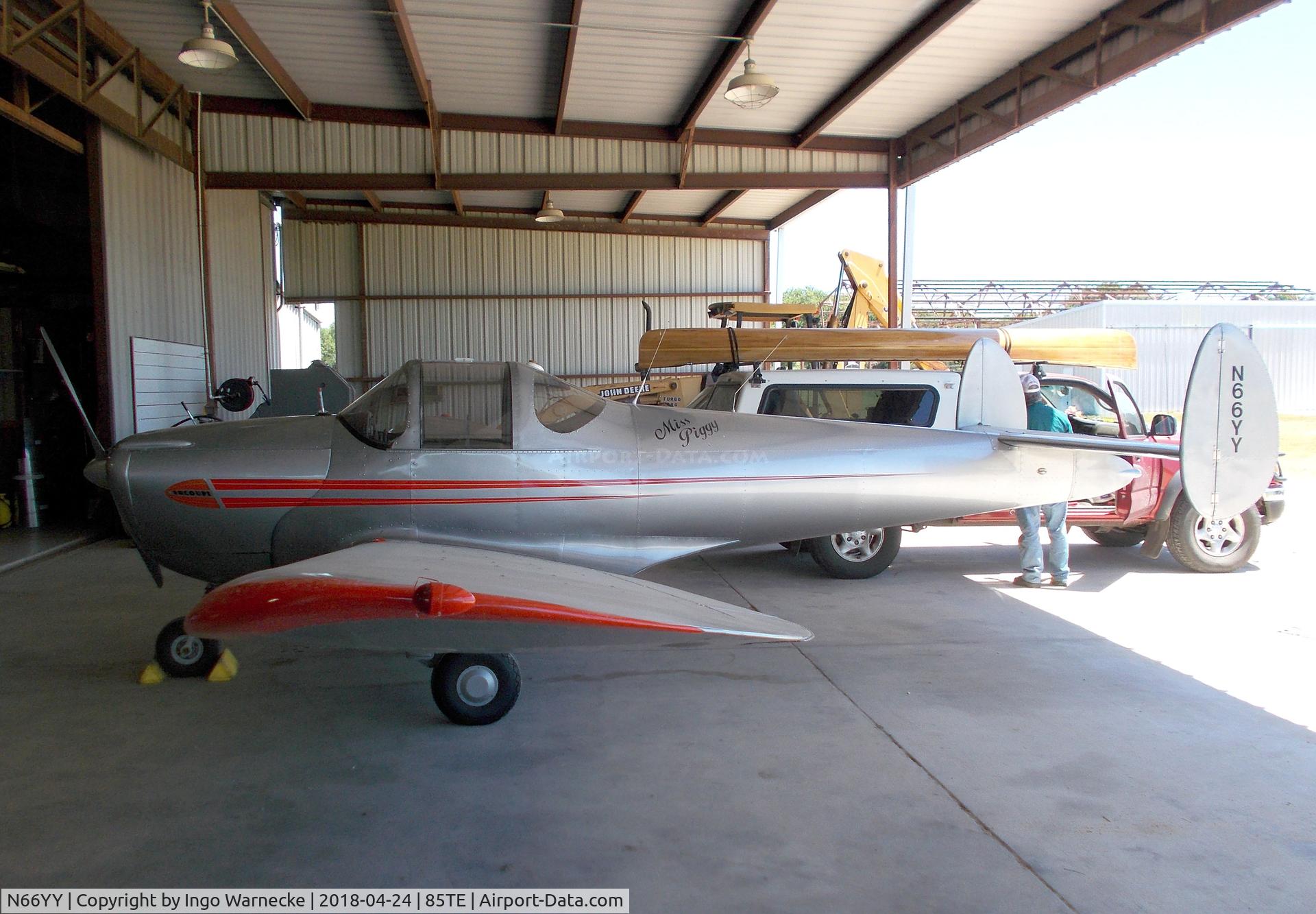 N66YY, 1946 Erco 415C Ercoupe C/N 1643, Ercoupe 415-C at the Pioneer Flight Museum, Kingsbury TX