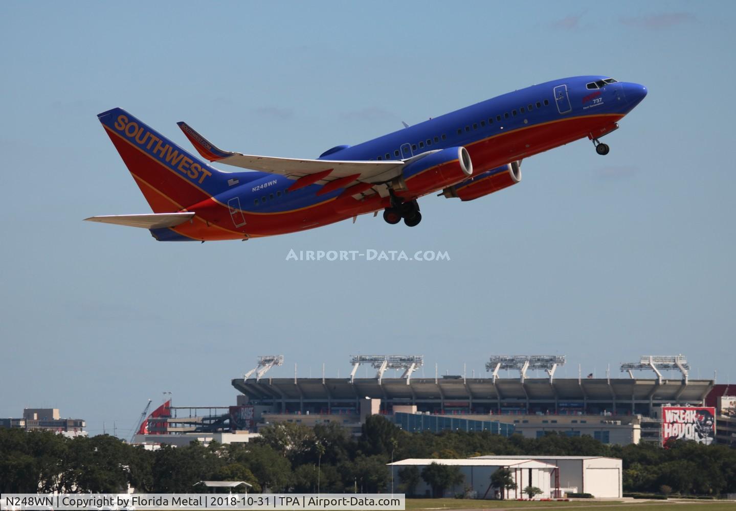 N248WN, 2006 Boeing 737-7H4 C/N 32509, Southwest