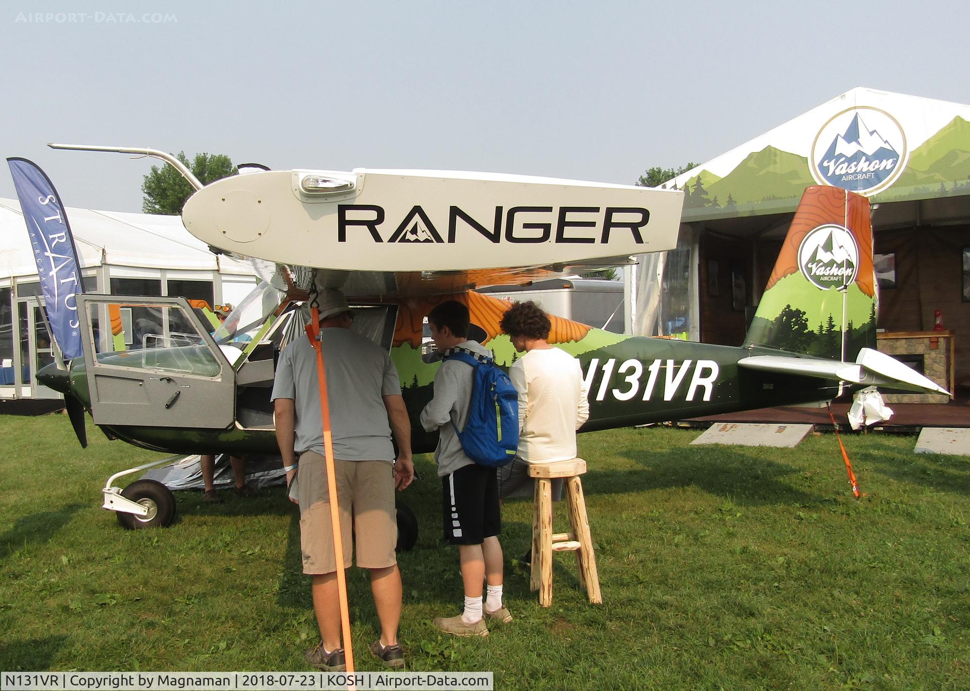 N131VR, 2017 Vashon Aircraft Ranger R7 C/N 10131, at EAA 18