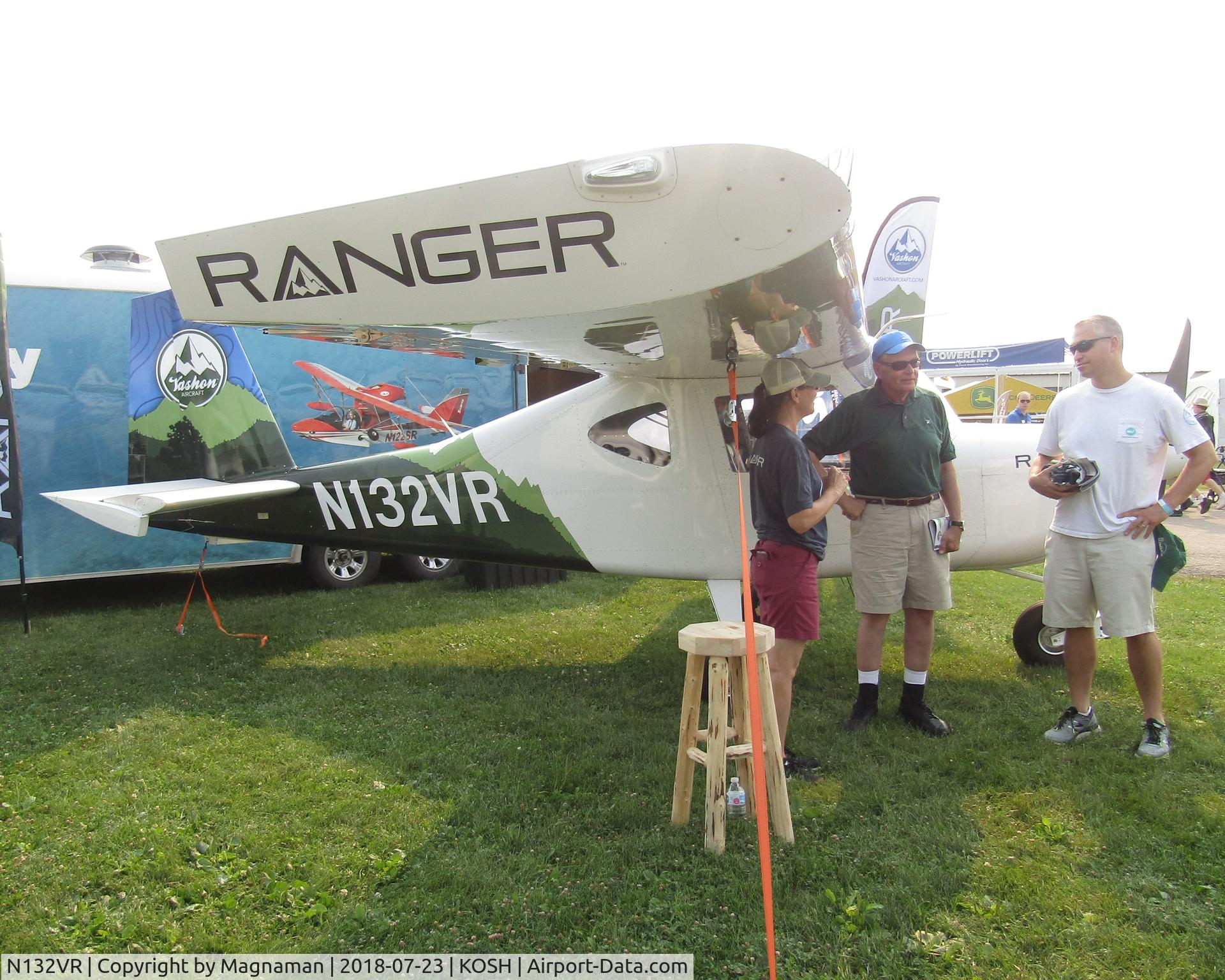 N132VR, 2018 Vashon Aircraft Ranger R7 C/N 10132, at EAA 18