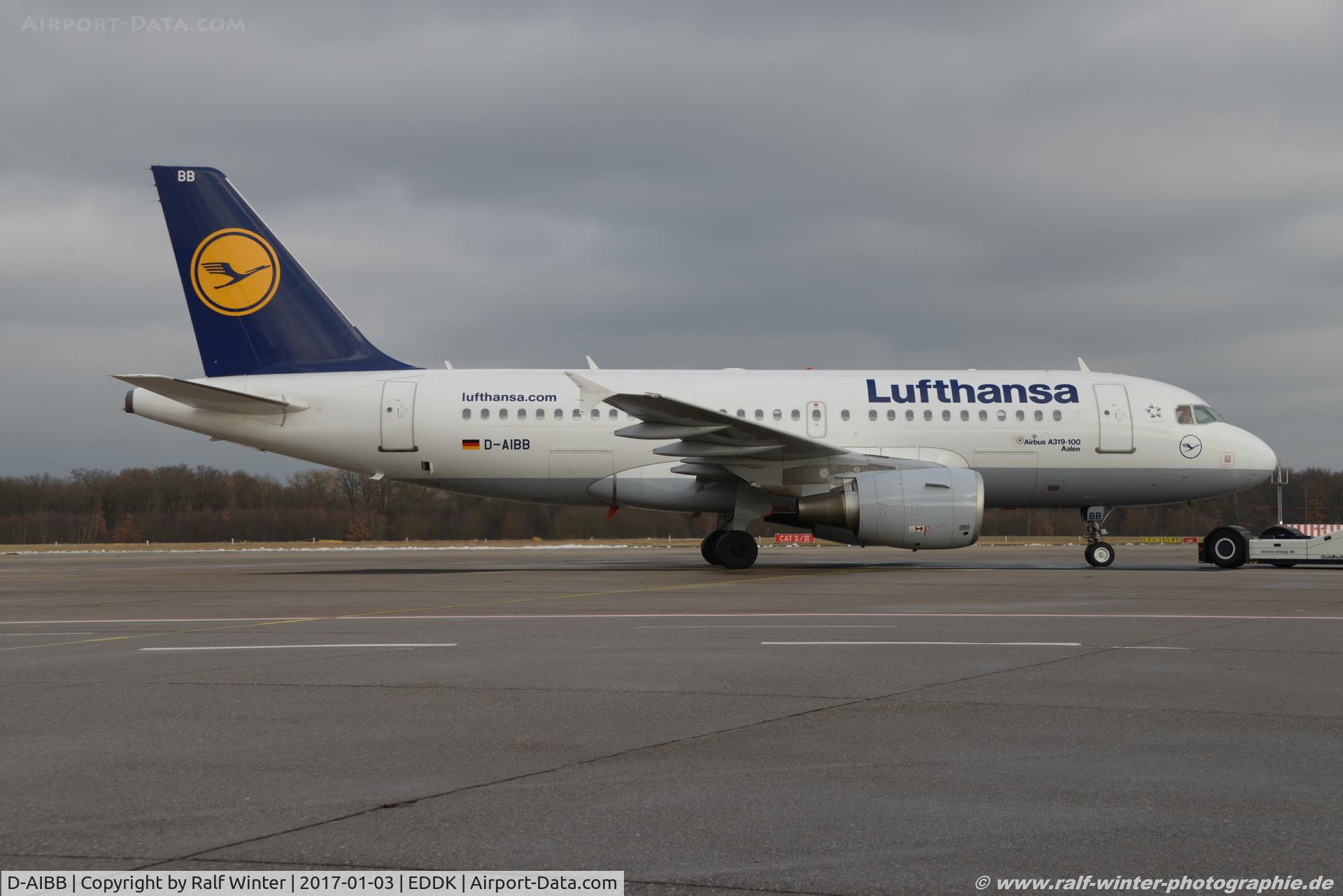 D-AIBB, 2010 Airbus A319-112 C/N 4182, Airbus A319-114 - LH DLH Lufthansa 'Aalen' - 4182 - D-AIBB - 03.01.2017 - CGN