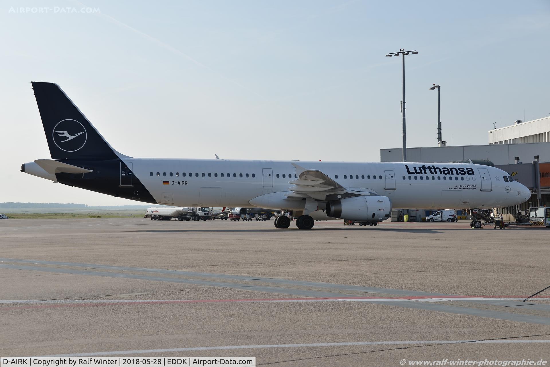 D-AIRK, 1994 Airbus A321-131 C/N 0502, Airbus A321-131 - LH DLH Lufthansa 'Freudenstadt Schwarzwald' - 502 - D-AIRK - 28.05.2018 - CGN