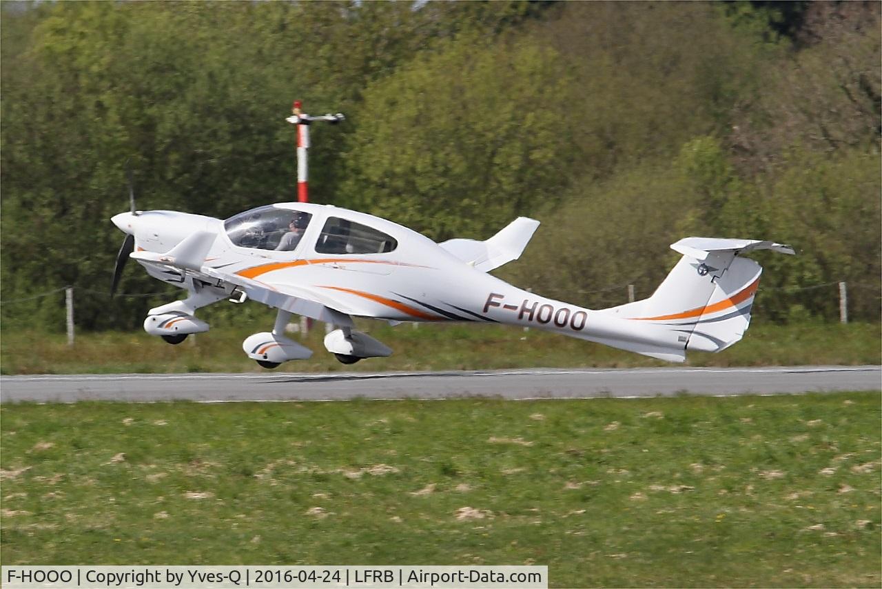 F-HOOO, 2013 Diamond DA-40 Diamond Star C/N D4.144, Diamond DA-40 Diamond Star, hard landing rwy 25L, Brest-Bretagne Airport (LFRB-BES)