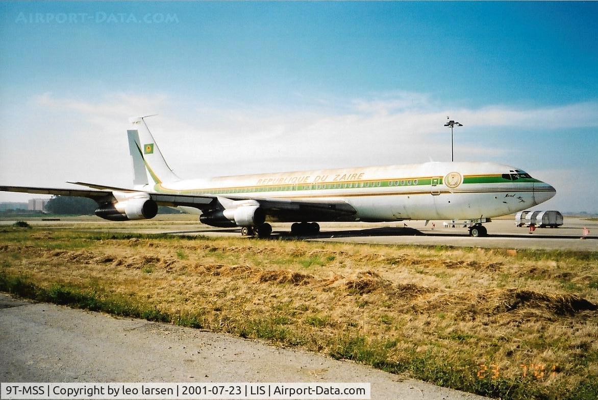 9T-MSS, 1968 Boeing 707-382B C/N 19969, Lisboa 23.7.2001