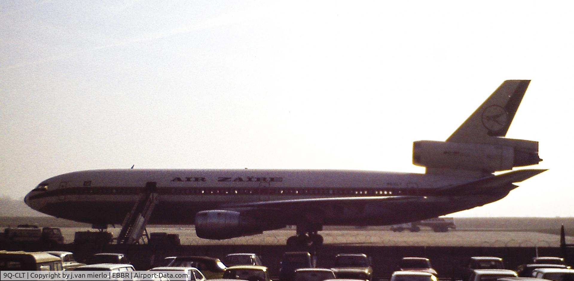 9Q-CLT, 1974 Douglas DC-10-30 C/N 46932, Parkednat Brussels, always same spot....