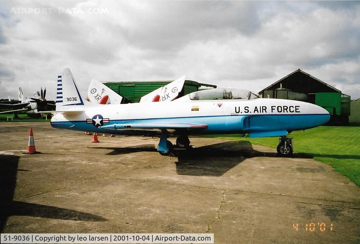 51-9036, 1951 Lockheed T-33A Shooting Star C/N 580-6820, Newark Museum 4.10.2001