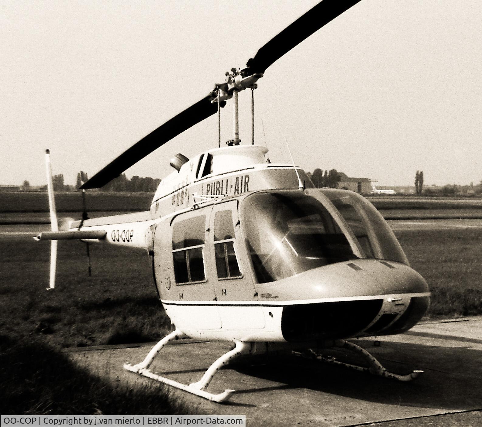 OO-COP, 1971 Agusta AB-206A JetRanger C/N 8284, bELGIUM