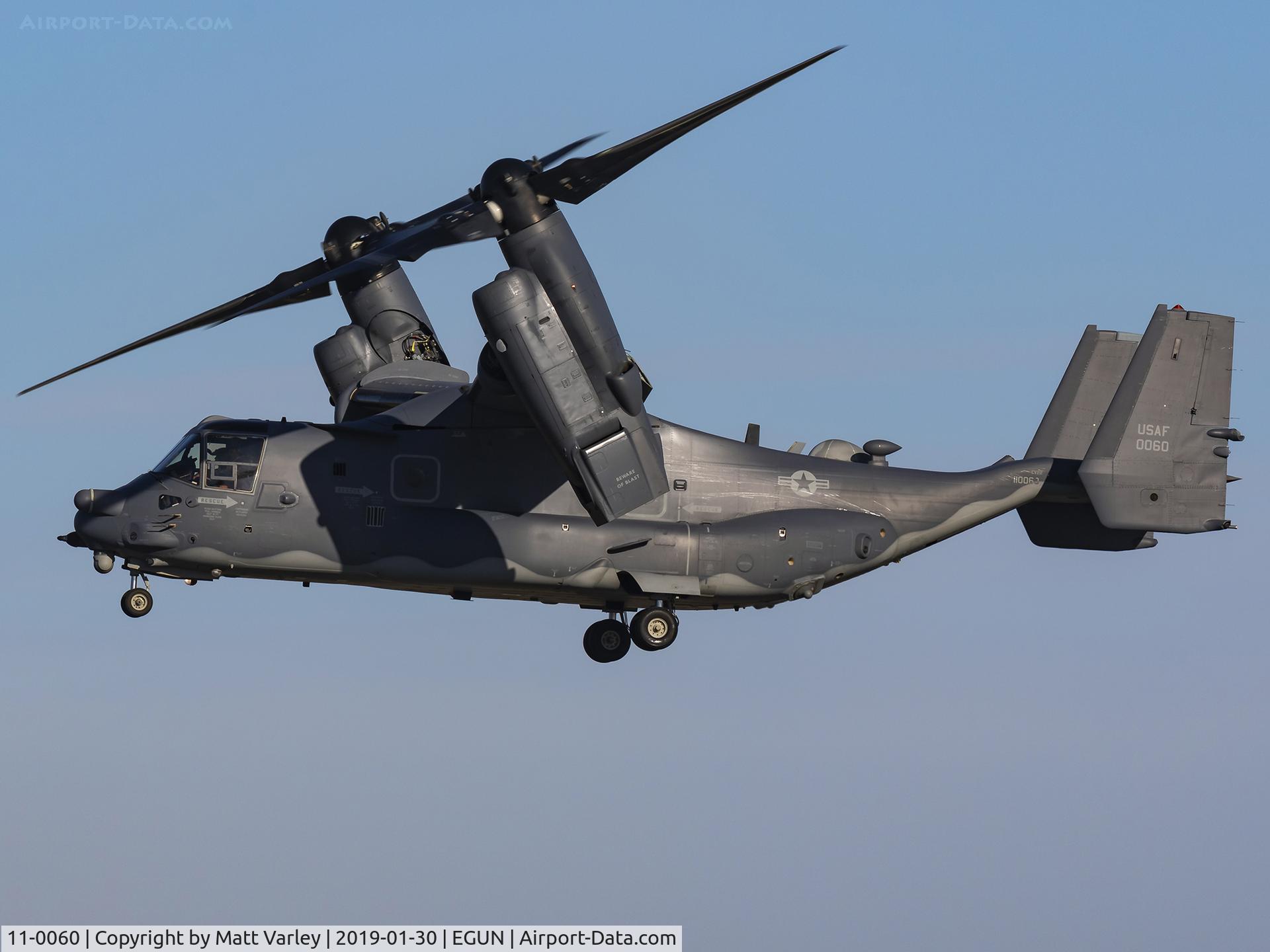 11-0060, Bell-Boeing CV-22B Osprey C/N D1040, Landing