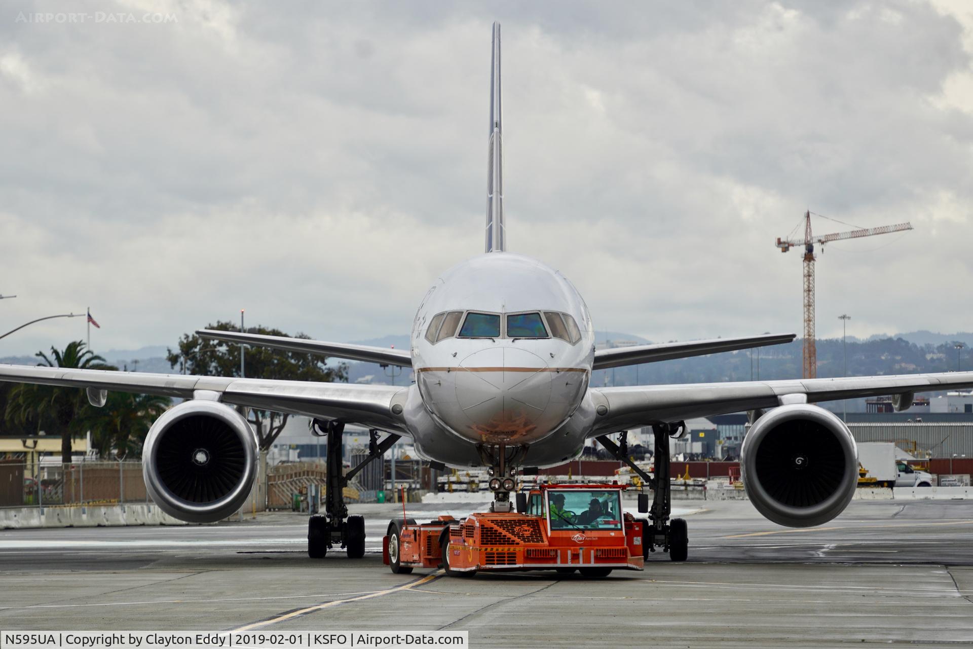 N595UA, 1998 Boeing 757-222 C/N 28748, SFO 2019.