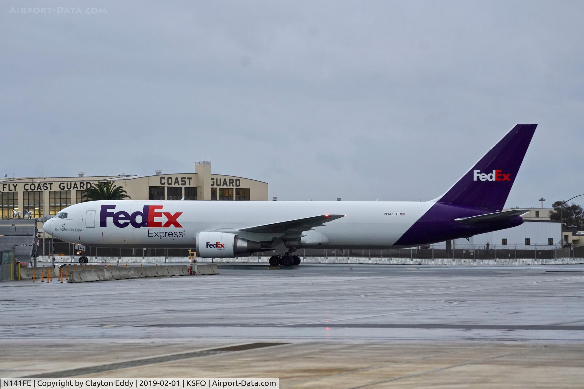 N141FE, 2016 Boeing 767-300F C/N 42724, SFO 2019.