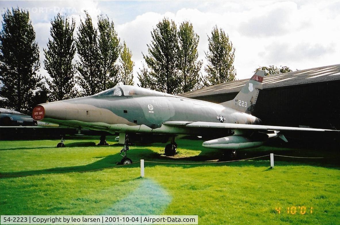 54-2223, North American F-100D Super Sabre C/N 223-103, Newark Museum 4.10.2001