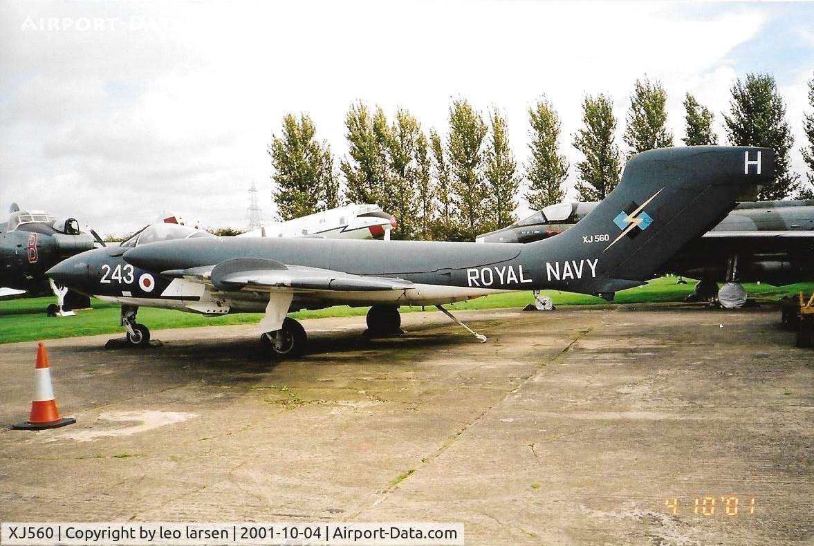 XJ560, De Havilland DH-110 Sea Vixen FAW.2 C/N 10042, Newark Museum 4.10.2001