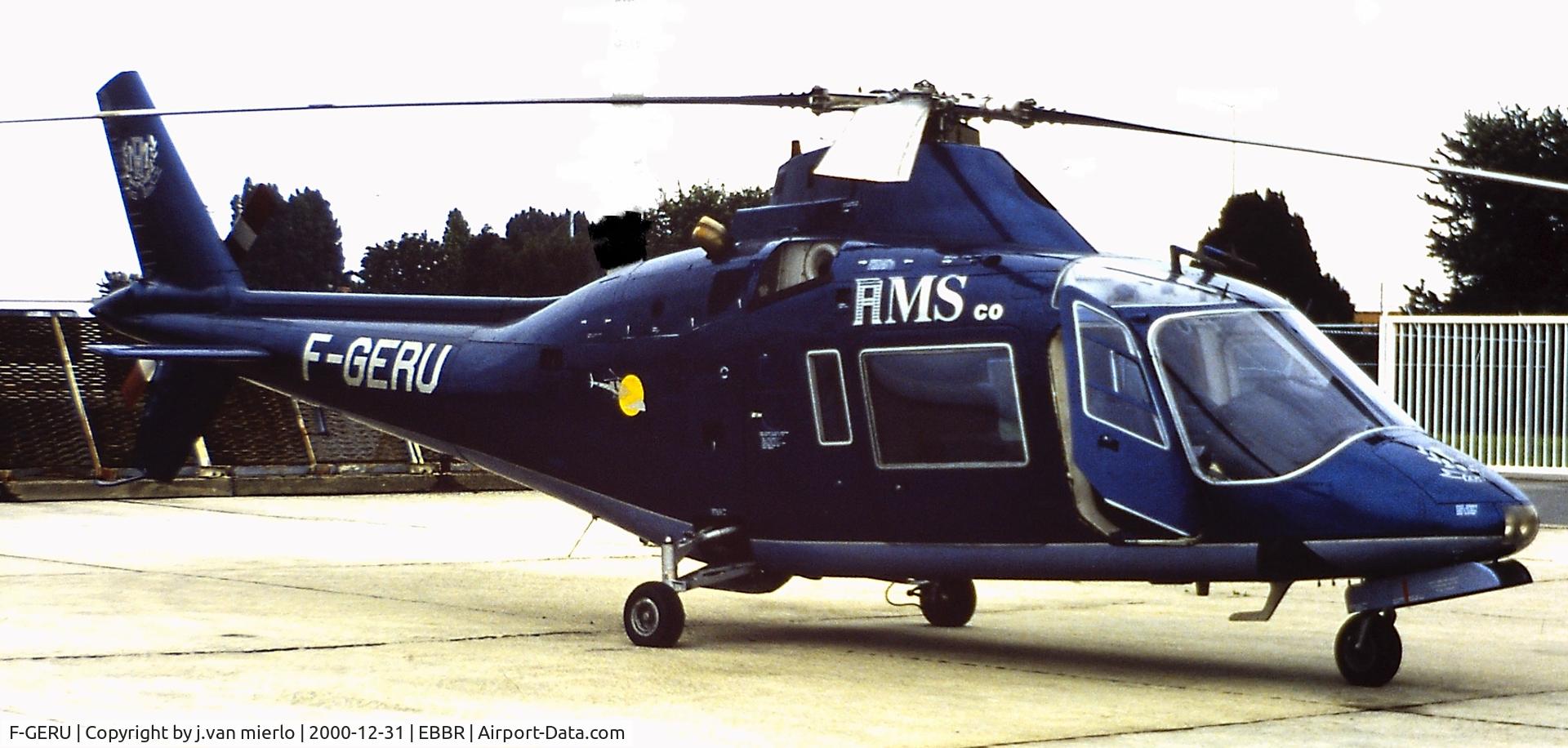 F-GERU, Agusta A-109A Hirundo C/N 7135, Brussels