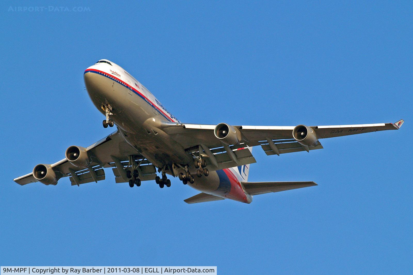 9M-MPF, 1994 Boeing 747-4H6 C/N 27043, 9M-MPF   Boeing 747-4H6 [27043] (Malaysia Airlines) Home~G 08/03/2011