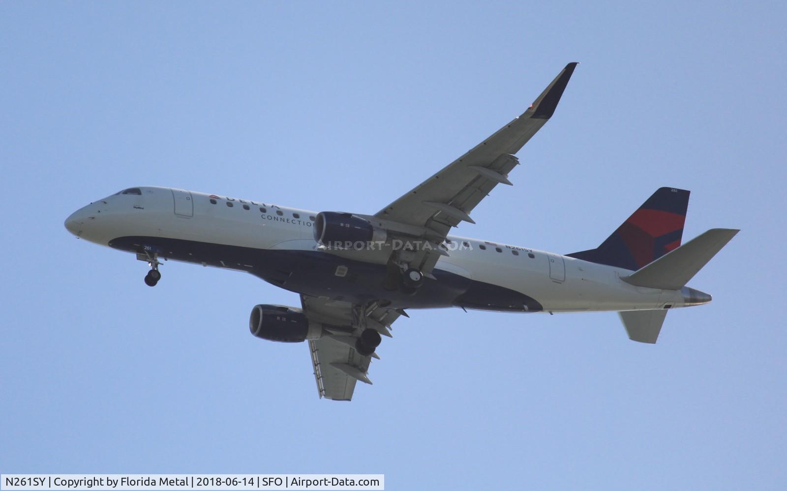 N261SY, 2017 Embraer 175LR (ERJ-170-200LR) C/N 17000704, Delta Connection