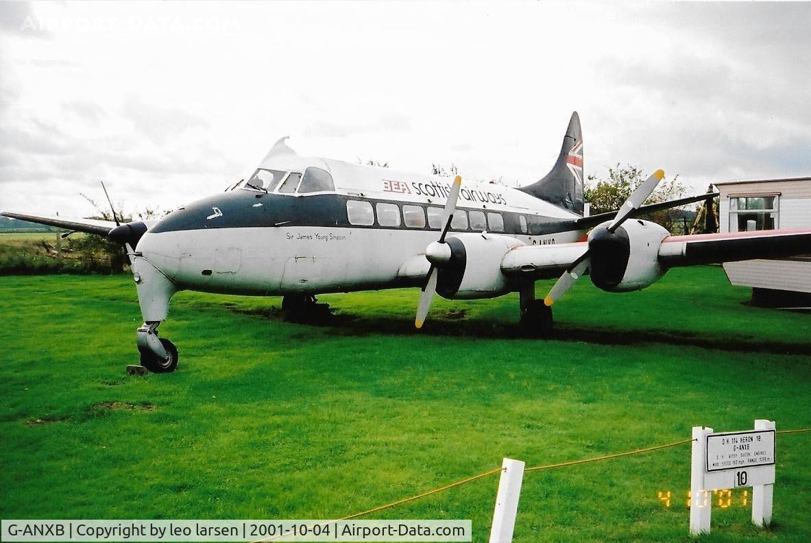 G-ANXB, De Havilland DH-114 Heron1B C/N 14048, Newark Museum 4.10.2001