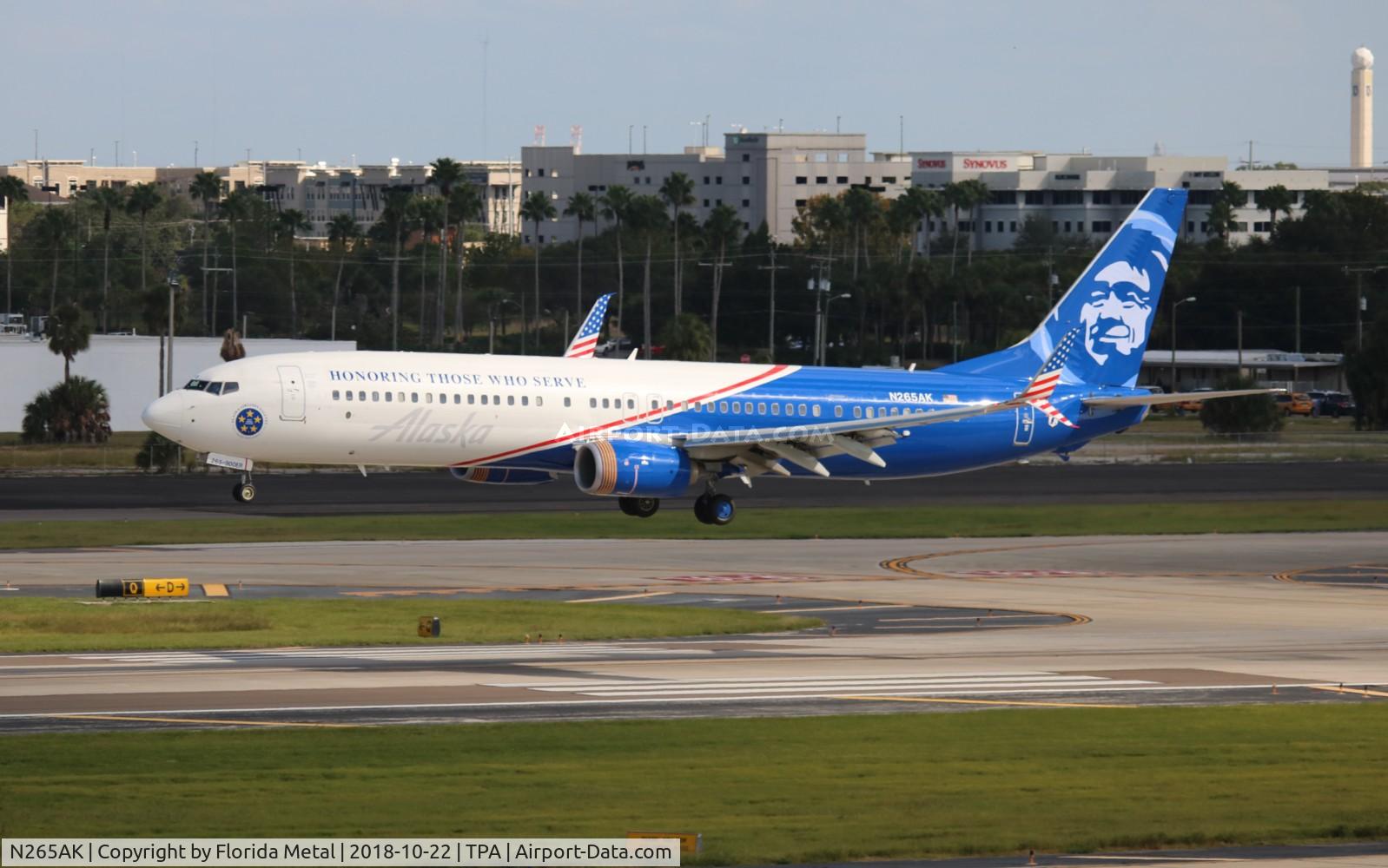 N265AK, 2016 Boeing 737-990/ER C/N 62682, Alaska Honoring those Who Serve